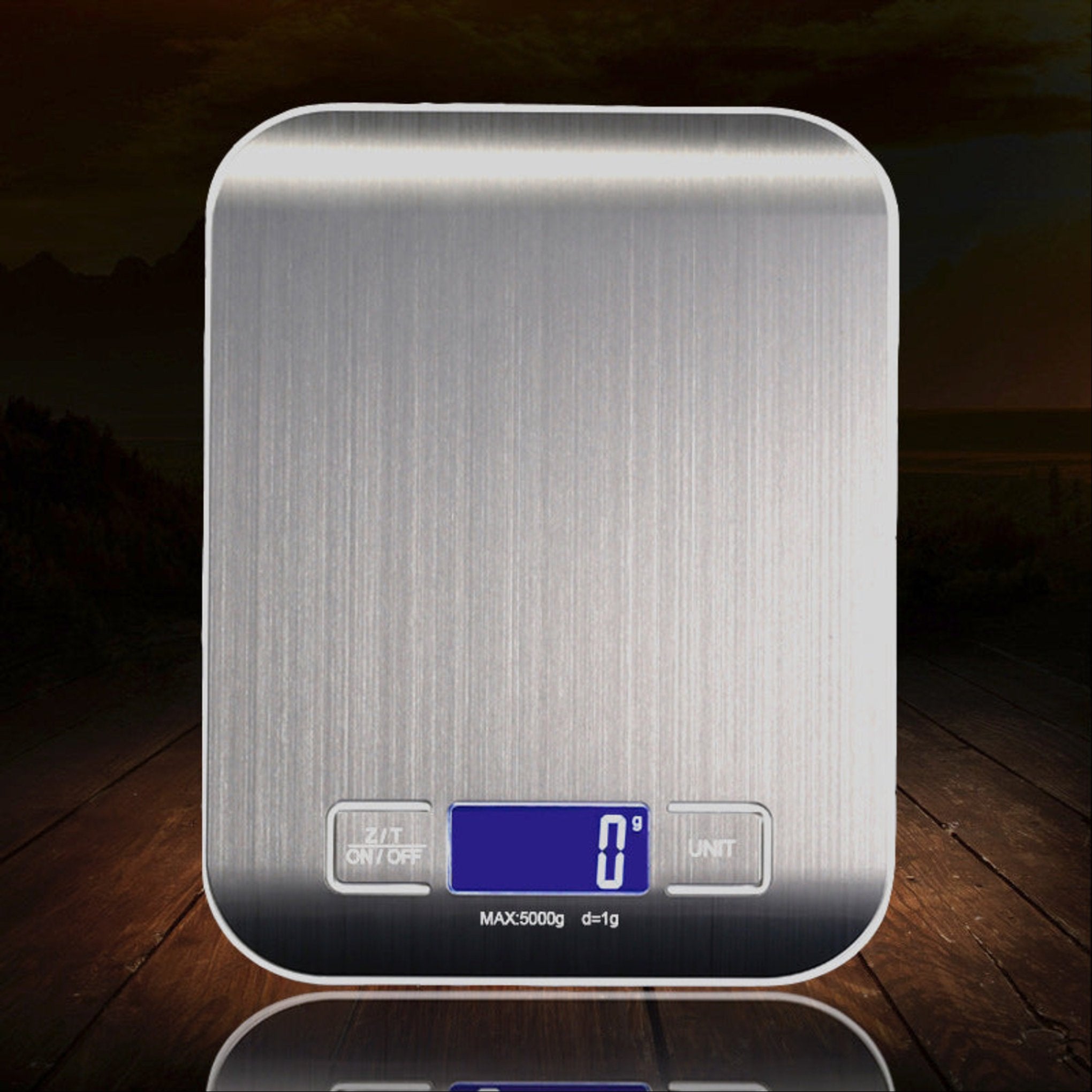 Rechargeable stainless steel kitchen scale – compact digital food scale