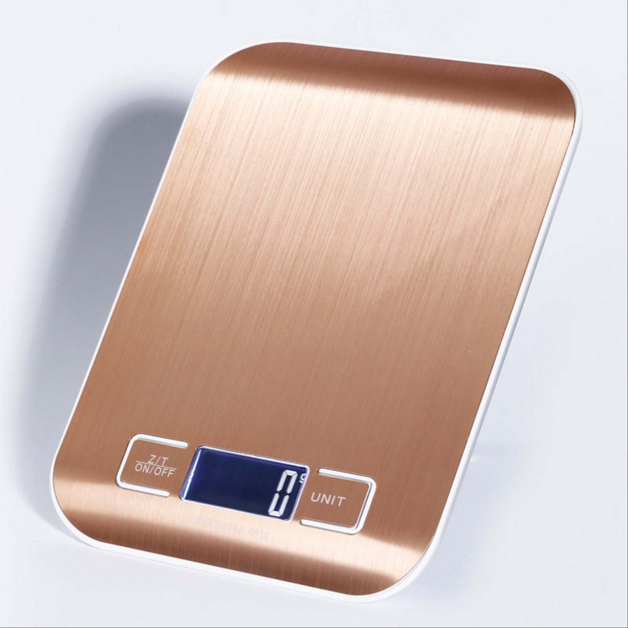 Rechargeable stainless steel kitchen scale – compact digital food scale