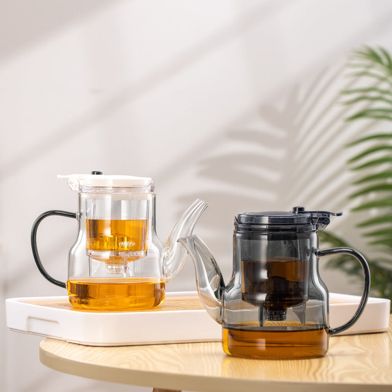 Teapot with built-in tea infuser and water separation filter – loose leaf tea brewer