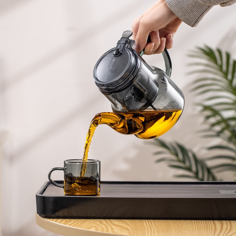 Teapot with built-in tea infuser and water separation filter – loose leaf tea brewer